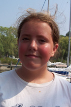 Student crewmember Ericka