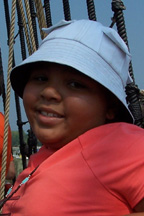 Student crewmember Madena