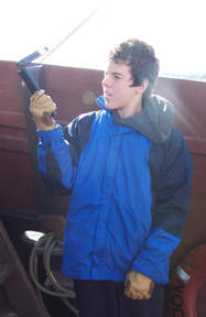 Sam uses a sling psychometer.