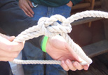 A bowline knot.