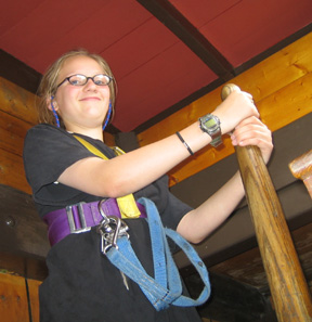 Andi takes the helm with confidence.