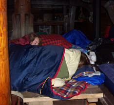 Down on the orlop, the girls barely stir as the music plays...