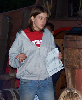 Samantha fields a question on barometic pressure.