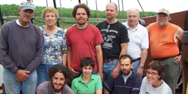 A group portrait of the Half Moon professional and volunteer crew members.