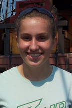 Student crewmember Kaeli