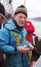 Arthur Fontijn completes his harness training.