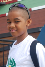 Student crew member Tahari