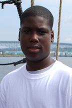 Student crewmember Tyron