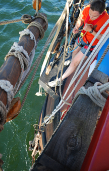 Ms. Laufer releases the anchor.