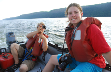 Ewout and Sanne in the Zodiac.