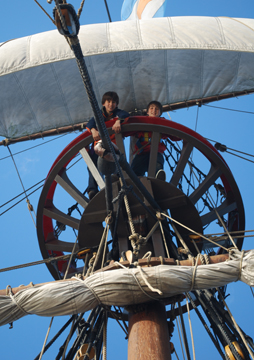 Erin and Dante enjoy themselves in the main top.