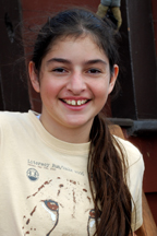 Student crewmember Ellie