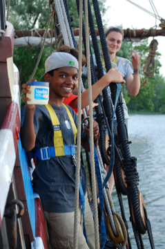 Jason "plugs" a jar of Vaseline on the for channel.