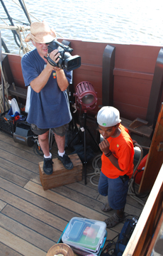 Mr. Woodworth tapes Jason.