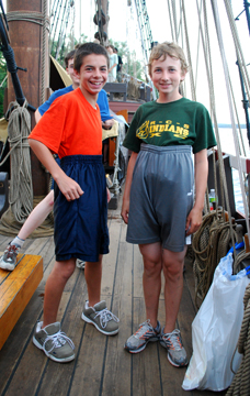 Vinnie and Nick: Slaves to fashion.