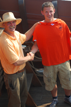 Vincent de Leeuw earns his crew shirt.